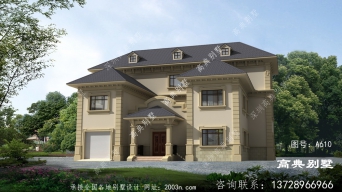 农村欧式风格自建三层简单别墅设计图