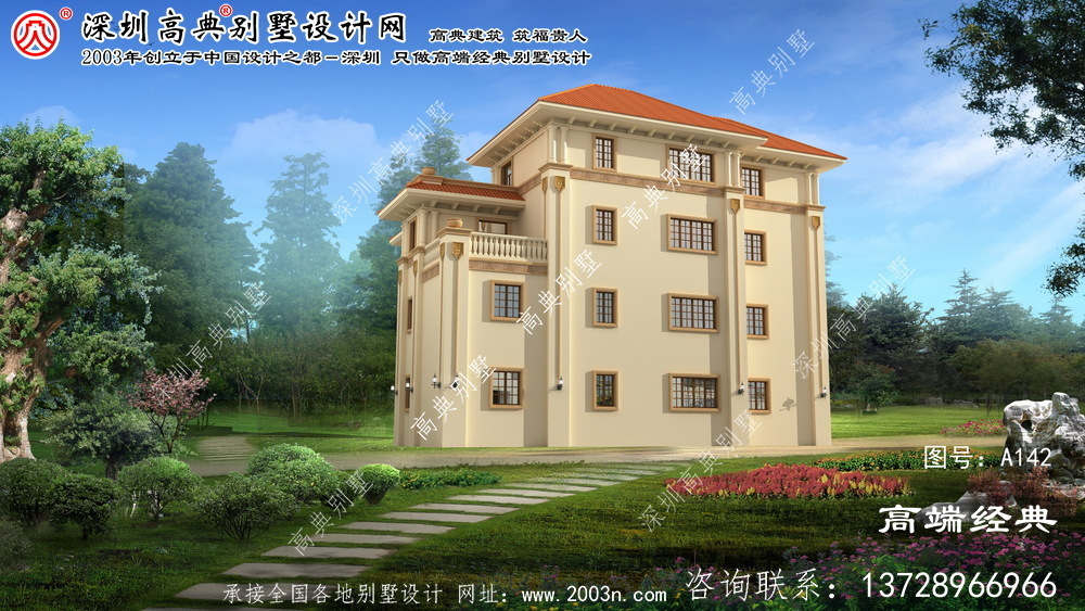 泗洪县农村三层别墅设计图纸