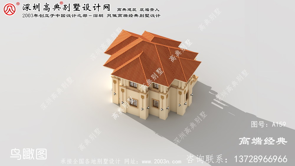 奉贤区农村别墅外观效果图两层	