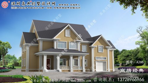 杨浦区两层半别墅外观图