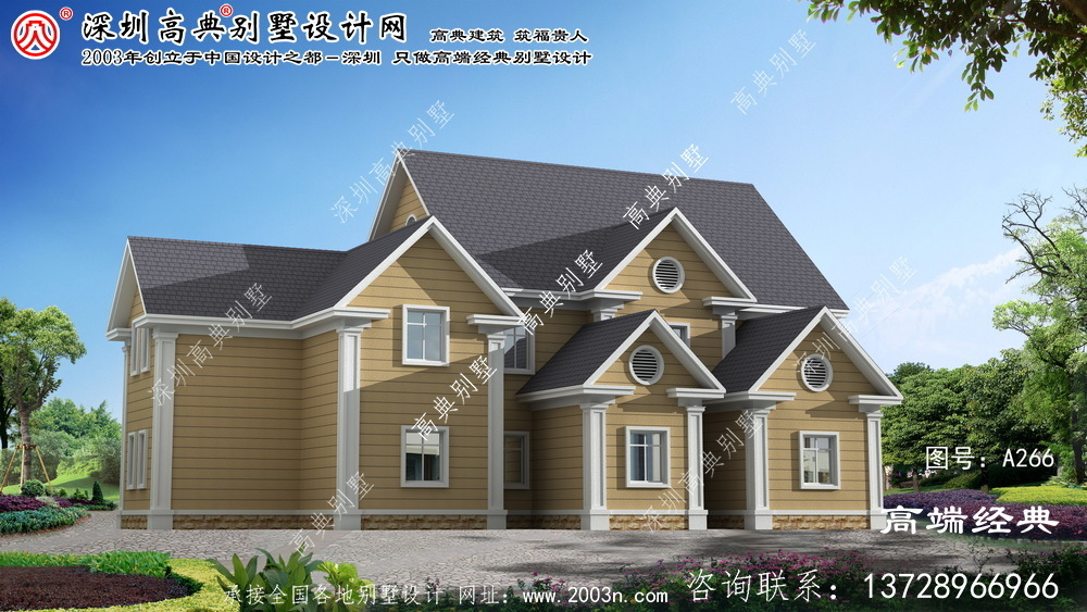 杨浦区两层半别墅外观图