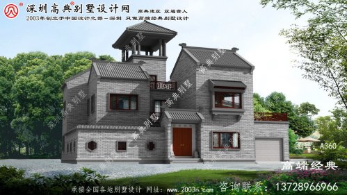 江阴市自建三层别墅效果图	