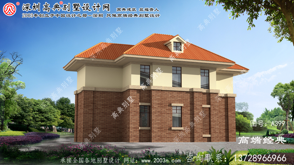 建湖县农村两层楼房设计图