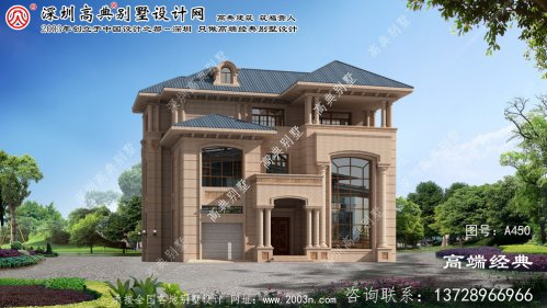 东阳市景宁畲族自治县今天给大家介绍五栋欧式自建别墅的图纸，富丽堂皇，成