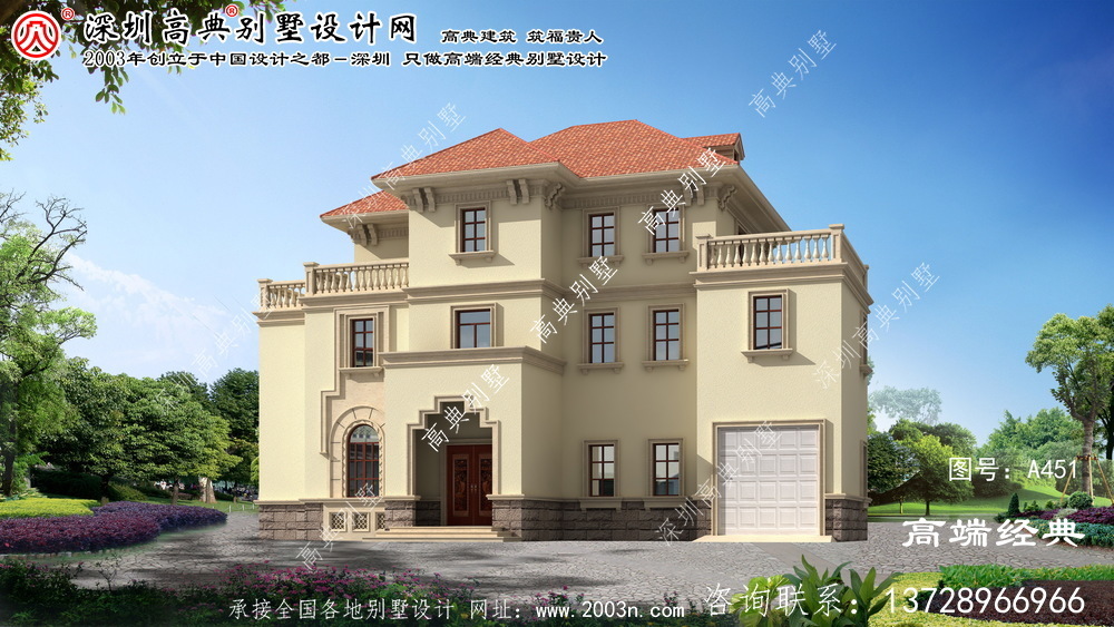 岱山县农村三层别墅设计图