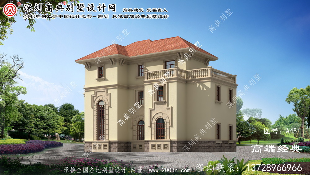岱山县农村三层别墅设计图