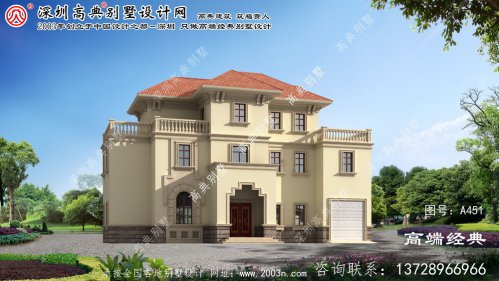岱山县农村三层别墅设计图	