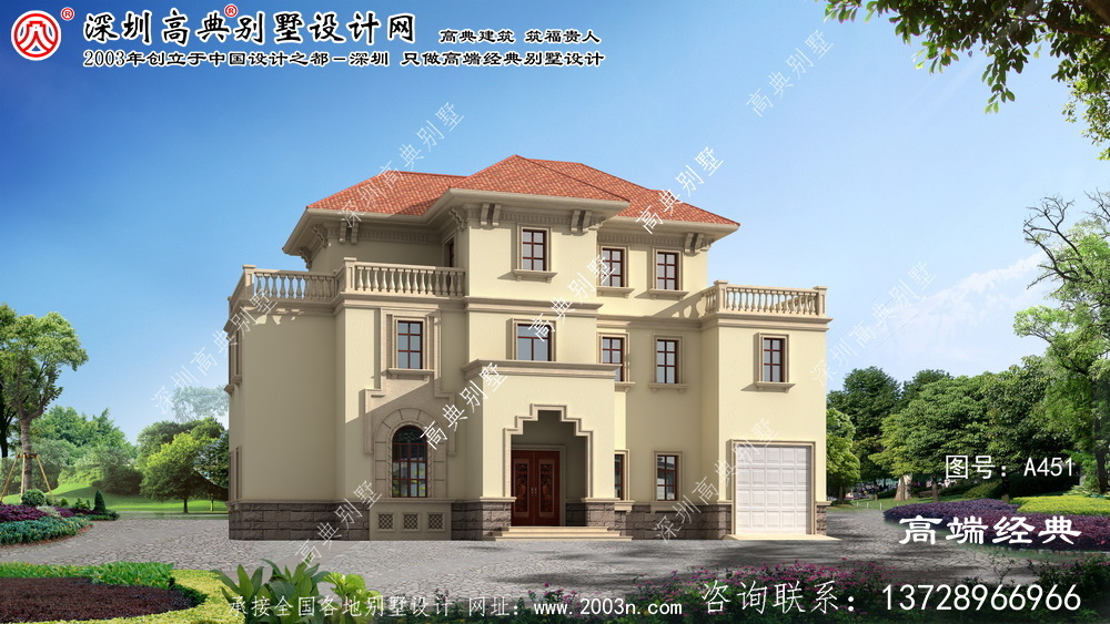 岱山县农村三层别墅设计图