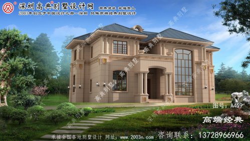 平湖市三层别墅效果图	