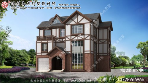淳安县高档精美三层别墅外观效果图	