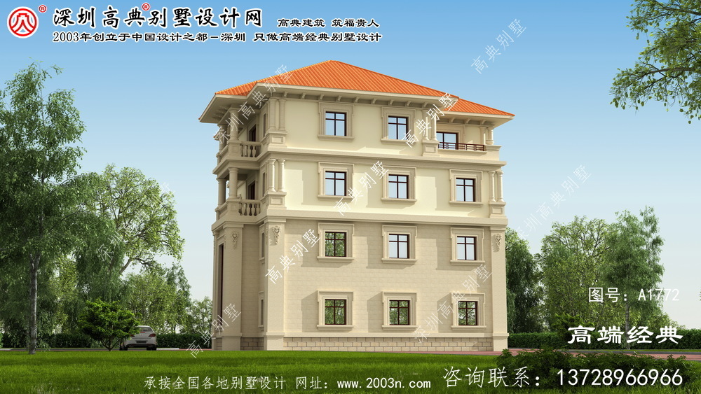 神池县新农村别墅4层设计图