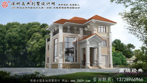  阜新市农村豪华别墅房屋设计图纸