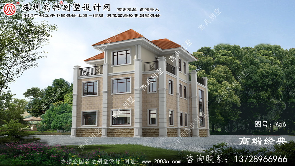 阜新市农村豪华别墅房屋设计图纸