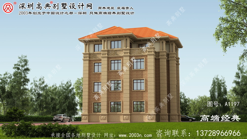 湘阴县别墅的建筑图