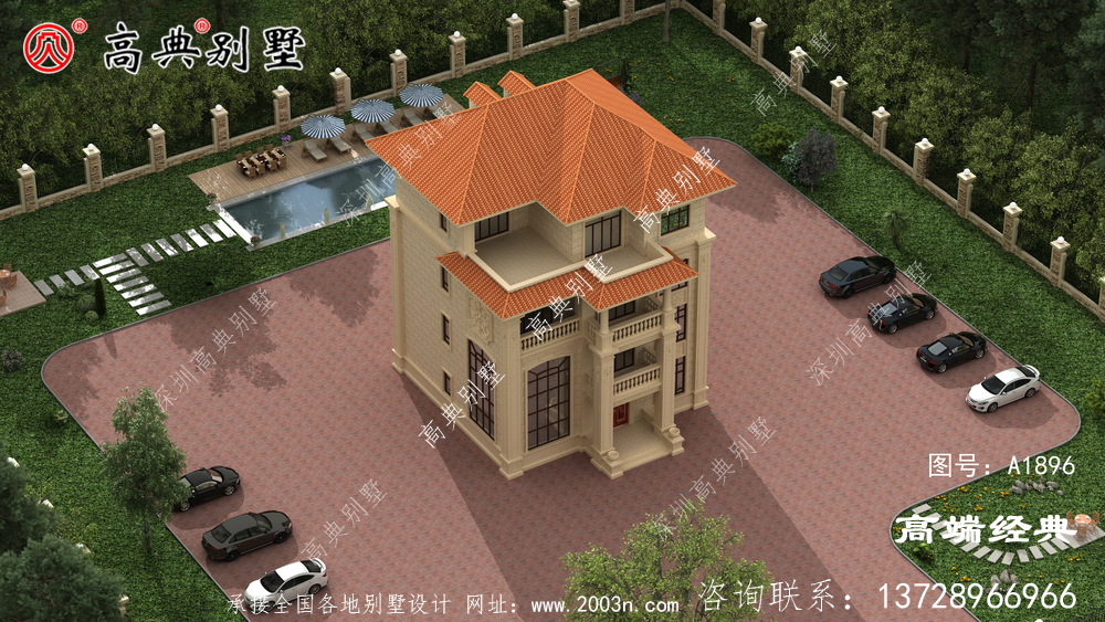 麻栗坡县农村四层别墅设计