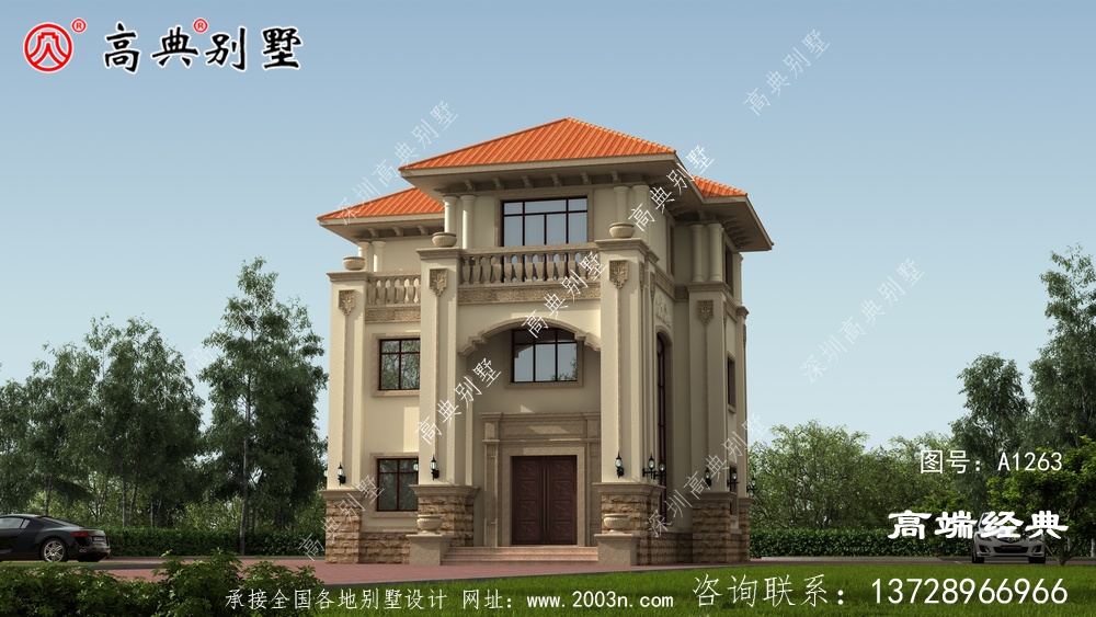 乌兰县农村建房3层设计图