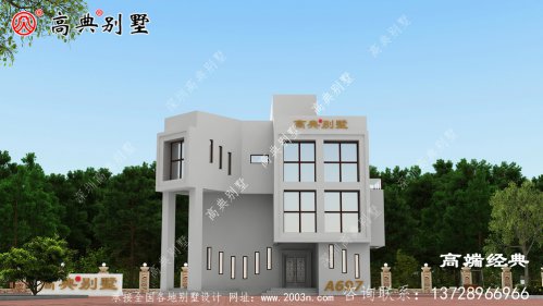  简约两层别墅设计图	