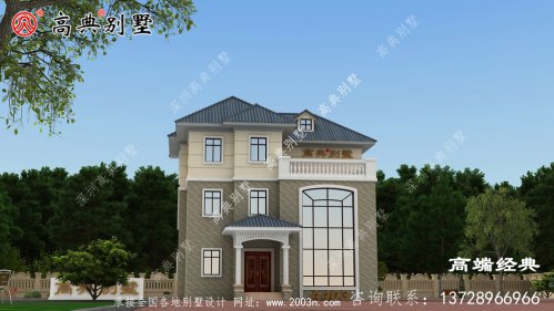 农村小别墅占地138平，豪宅既视感