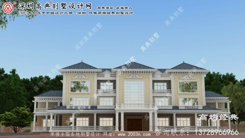 交口县法式三层别墅，精致豪华大气，功能齐全实用