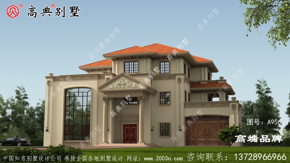 农村三层别墅外观美且大气，布局相当合理	