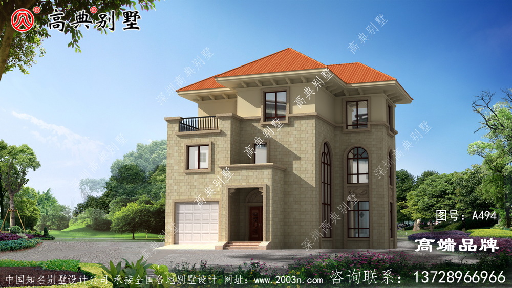 农村三层房屋设计图建在老家绝对亮眼!