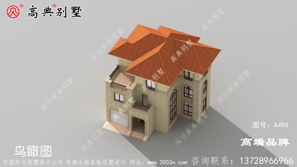 农村三层房屋设计图建在老家绝对亮眼!