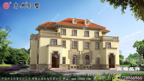 农村双拼别墅简约欧式风格