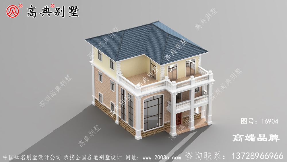 别墅外观效果图盖一栋既体面又能享受生活。