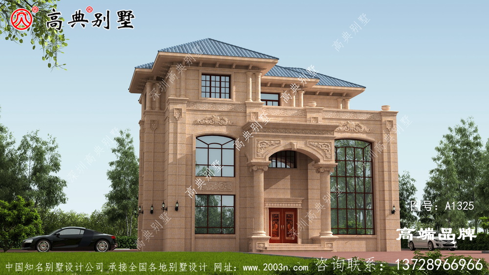 两层半小别墅外观图片农村建房热门款