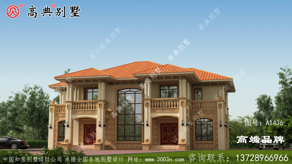 集各种优点于一身的两层双拼别墅户型图