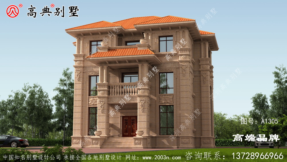 稳重而不失大气的色调设计,三层户型
