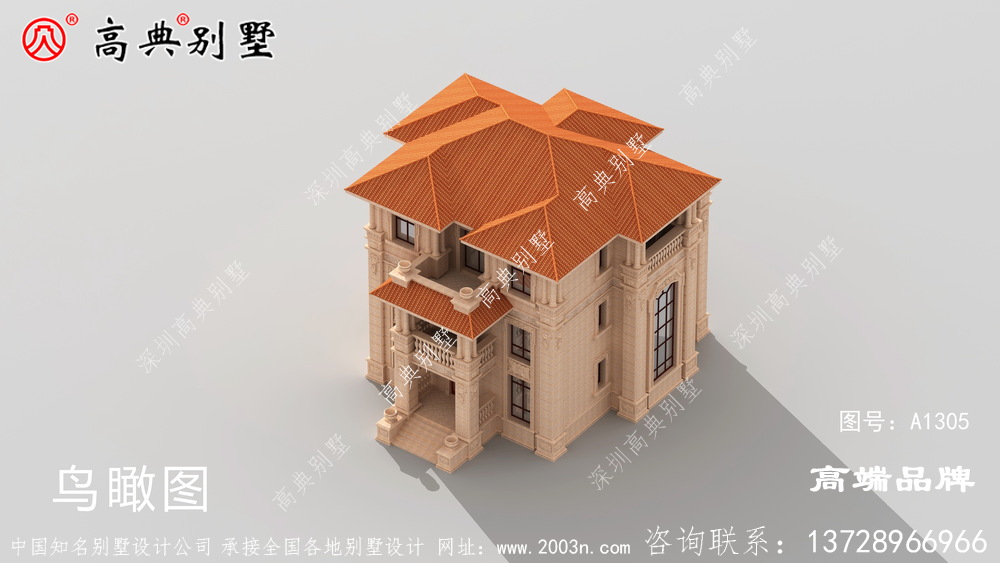 稳重而不失大气的色调设计,三层户型