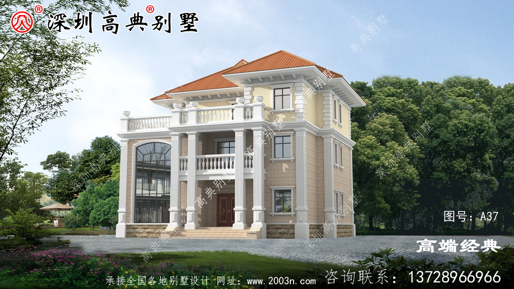 三层欧式别墅设计图,永不过时的风格,千万豪宅无法替代。