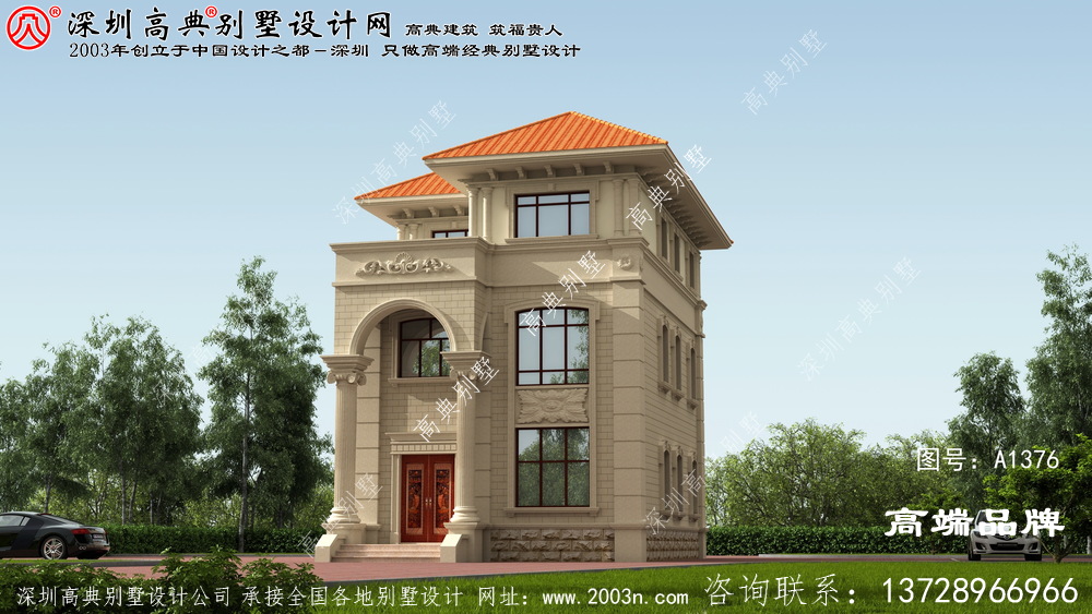 三层别墅 设计图 ，经济实用 ，布局合理