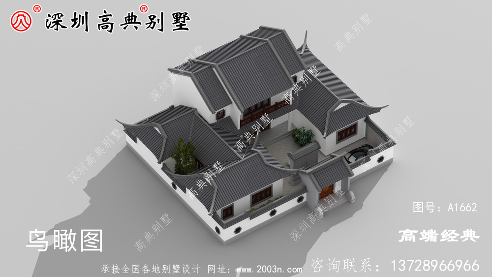 新中式二层自建房,典雅与时尚并存,真想现在就回家建
