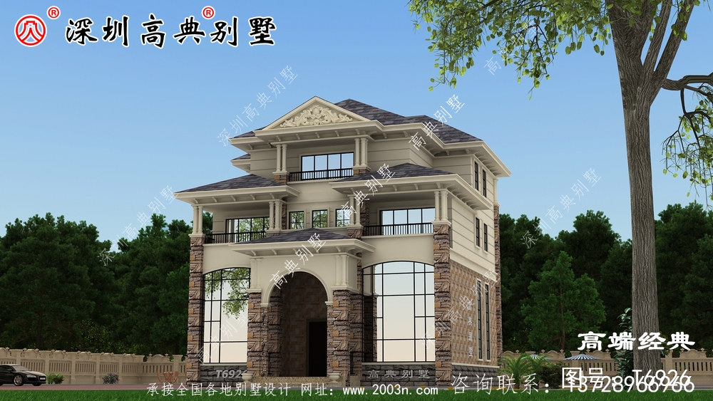简单接地气自建房外观图,经济实用,最适合农村建设。