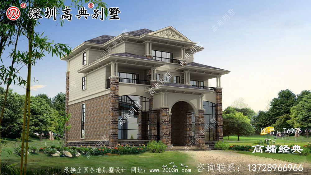 简单接地气自建房外观图,经济实用,最适合农村建设。