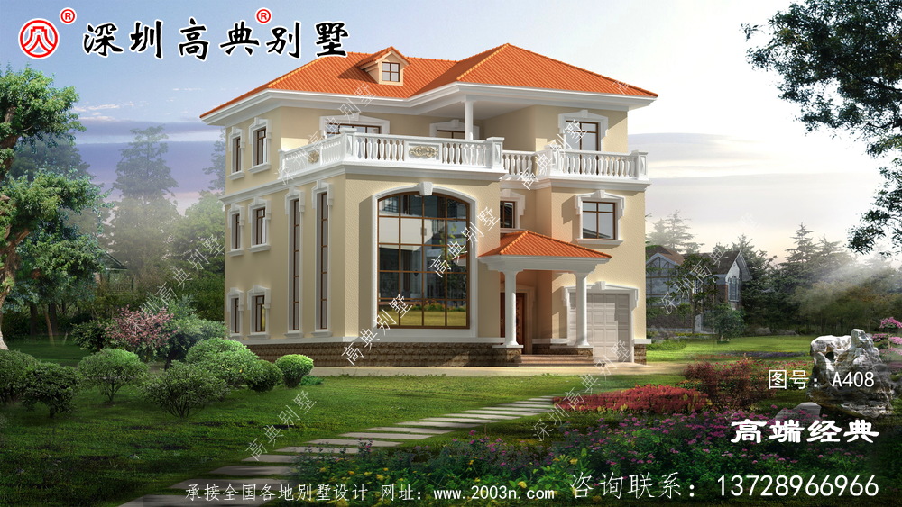 农村复式二层半别墅图,这样建的房子,住着更舒适