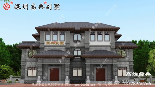 广东乡村自建房图，简洁大气，想低调都不行。
