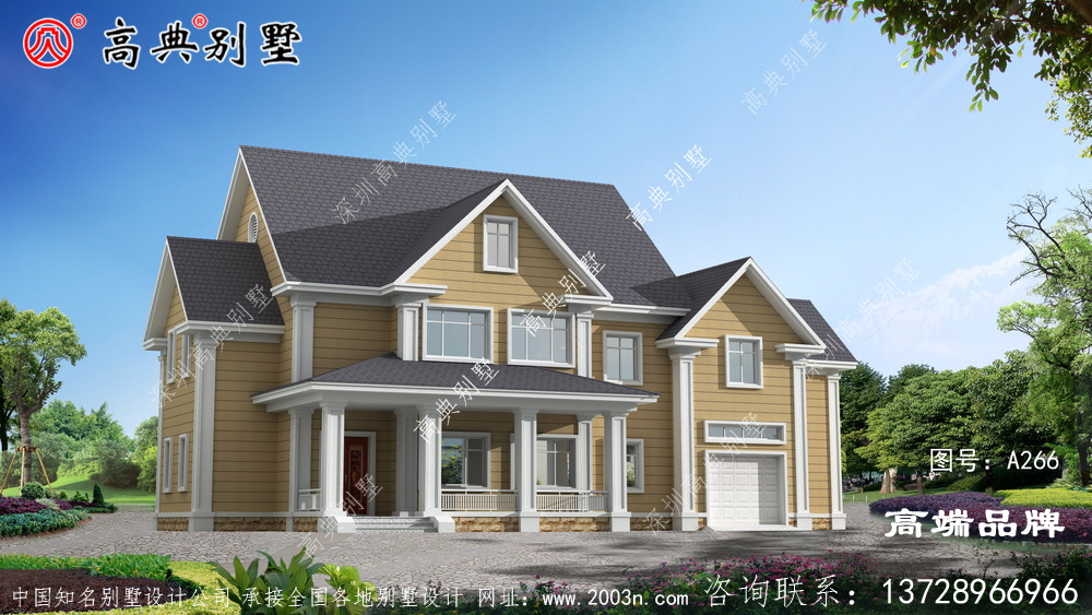 乡村简约别墅,整体造型非常时尚