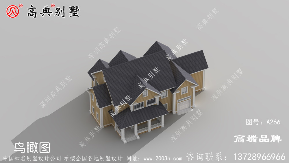 乡村简约别墅,整体造型非常时尚