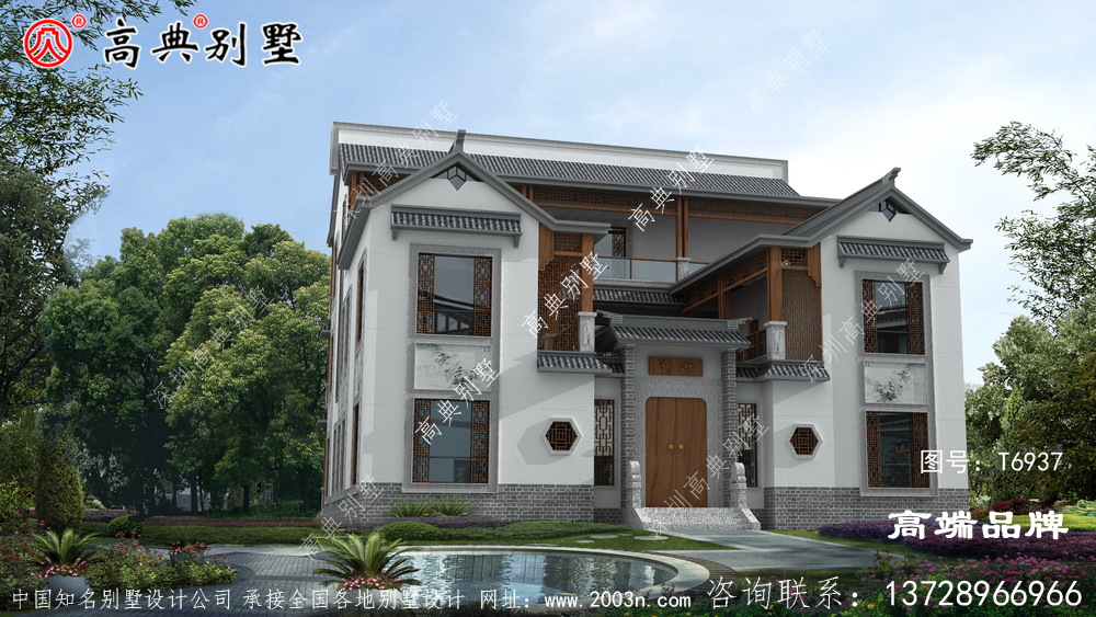 大户型中式庭院结合了现代元素,独特异常