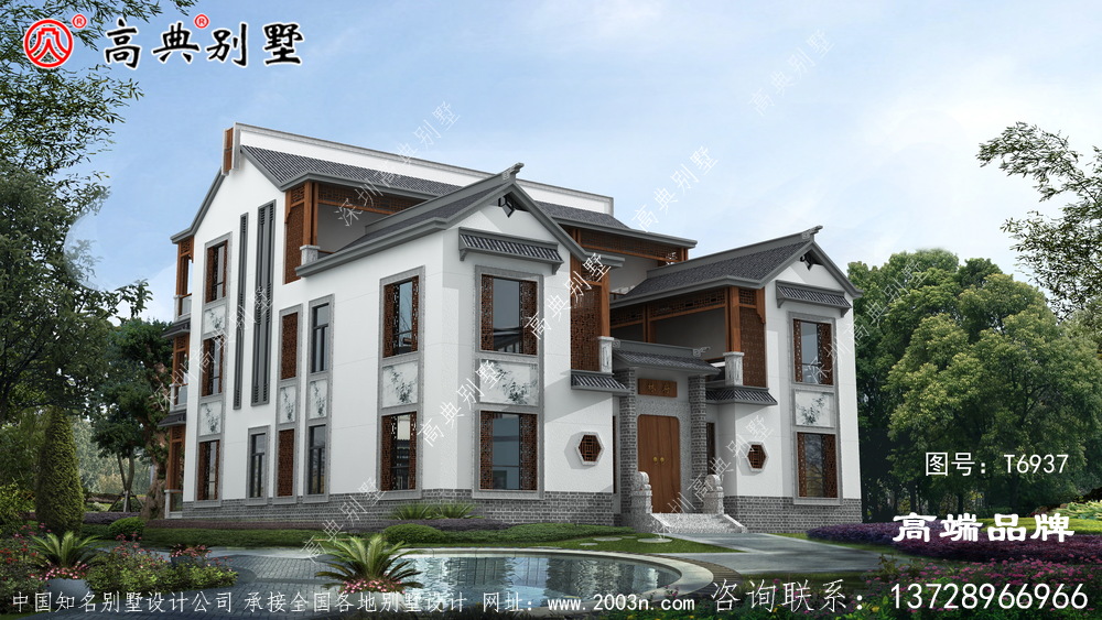 大户型中式庭院结合了现代元素,独特异常