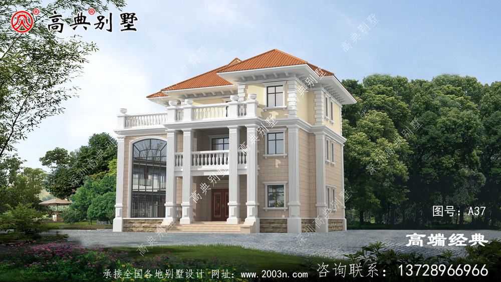 通过外墙颜色和门窗的巧妙组合,你家就是全村最无二的存在