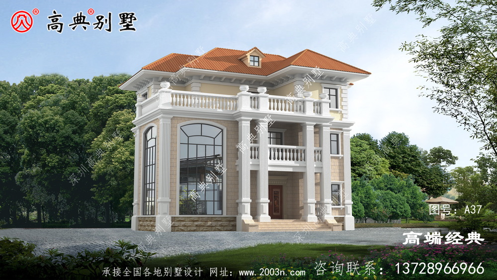 通过外墙颜色和门窗的巧妙组合,你家就是全村最无二的存在